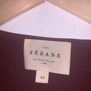 Sezane silk top uk size 12, usa size 8